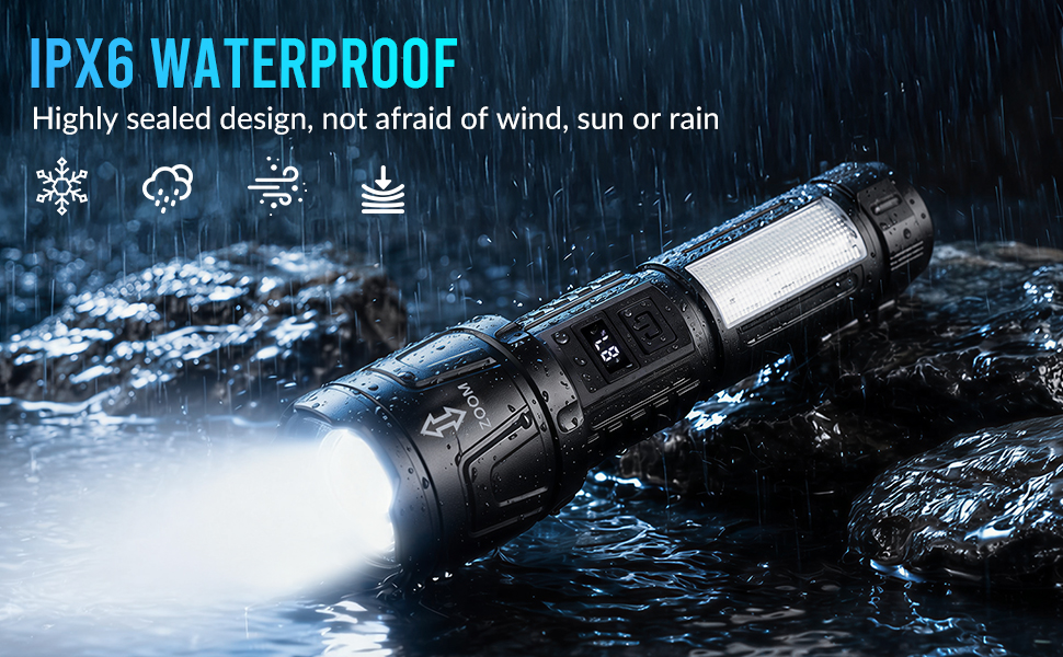 Flashlight High Lumens Rechargeable 2 Packs