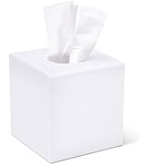Tissue Box Cover Holder Square White Tissue Box Holder Bathroom Vanity Nightstand Bedroom Livingr...