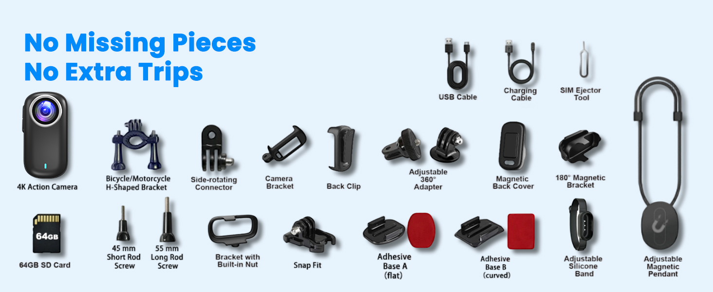 All Accessories Included Action Camera