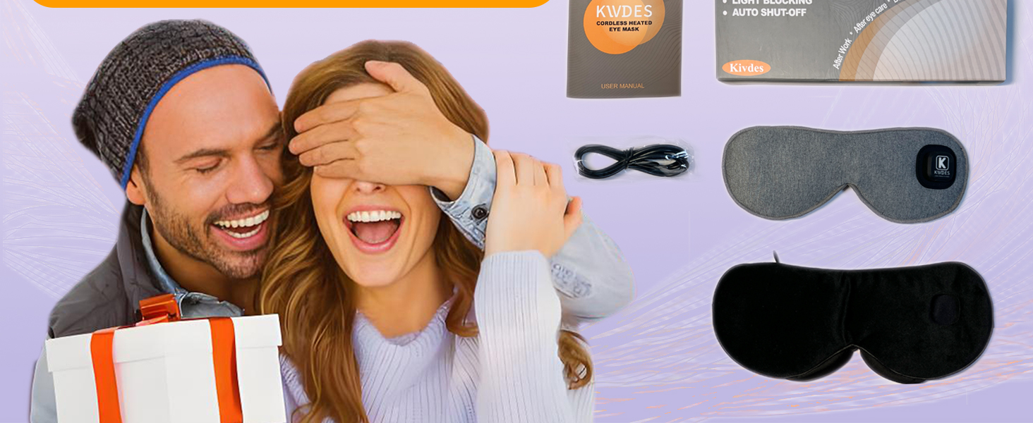 Cordless Heated Eye Mask,gift