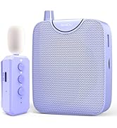 SHIDU 35W Power Voice Amplifier with Bluetooth Wireless Lavalier Microphone, Portable Teacher Mic...