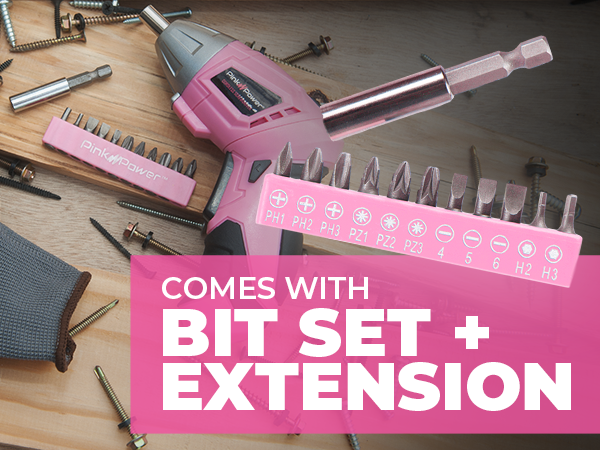 PP481 3.6V Electric Scissors - Bit Set and Extension (mobile)