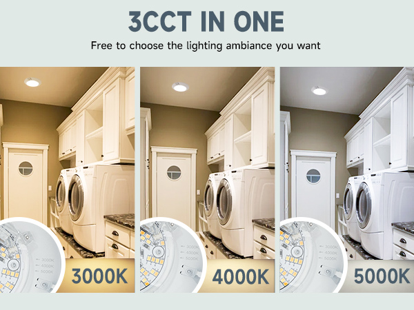 CCT Selectable disk light