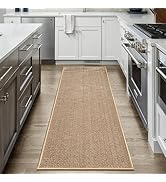 Artnice Kitchen Mat for Floor, Non Slip Washable Kitchen Rug, Rubber Backing Absorbent Runner Sta...