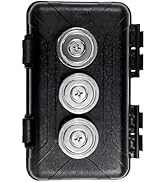 SunHalo Gear Upgraded Magnetic Key Holder Under Car, Hide a Key Outside Waterproof Magnetic Key B...
