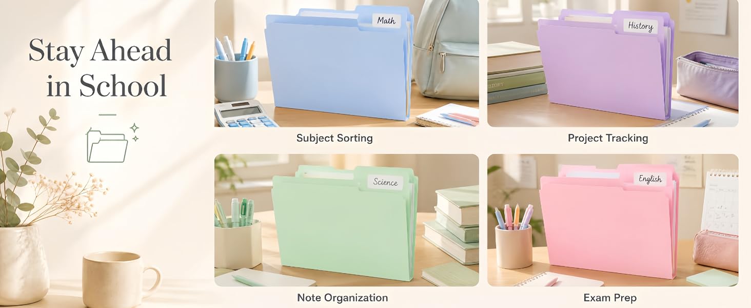 Colored File Folders
