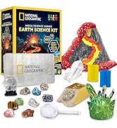 NATIONAL GEOGRAPHIC Earth Science Kit – 100+ Science Experiments &amp; Activities for Kids, Crystal G...