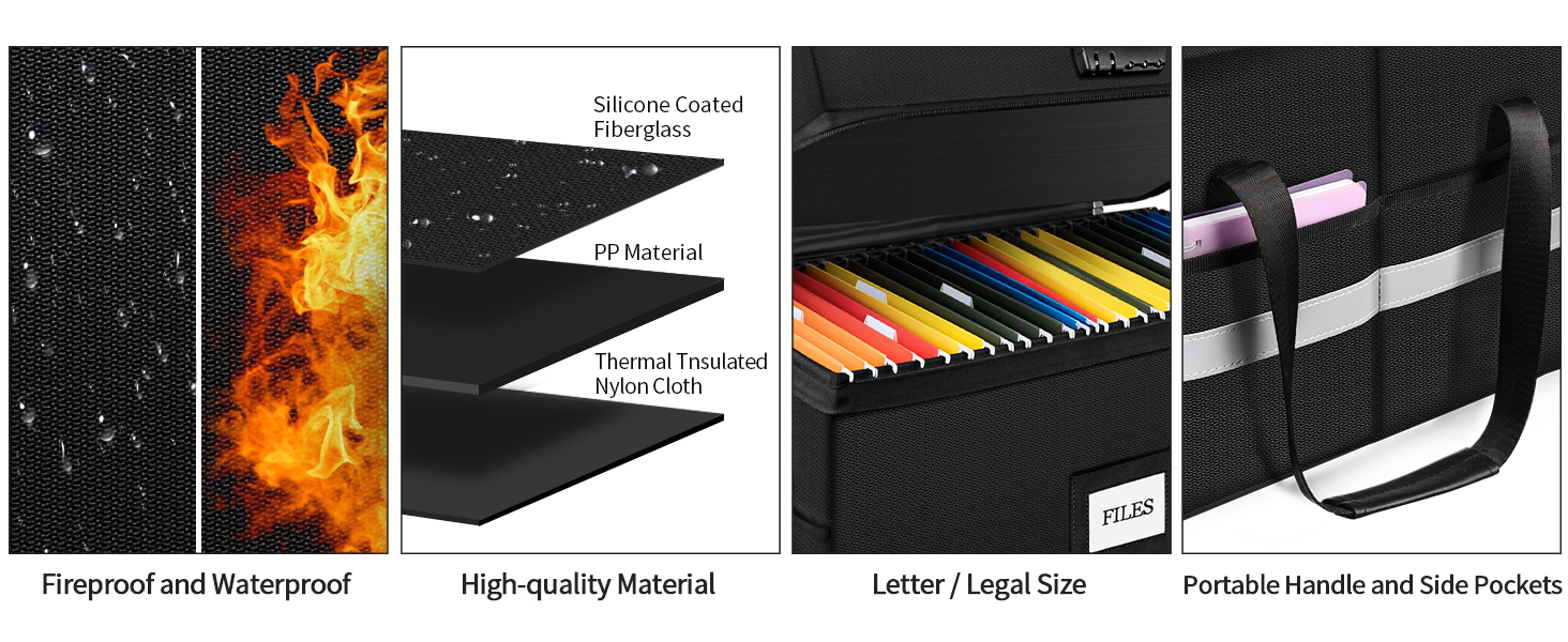 document safe box fireproof waterproof