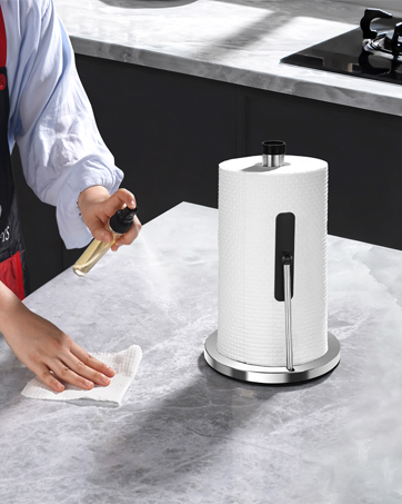 DAWNER paper tolwe holder with spray bottle, tension arm