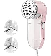 Allisable Fabric Shaver, Fuzz Balls Pills Lint Remover, AC120V Plug and Play - Misty Rose