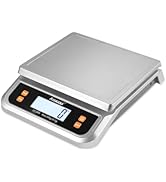 ATOGOU Large Digital Kitchen Scale 30kg/1g, with 6 Units Conversions, Stainless Steel, LCD Displa...