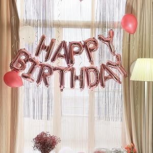 Happy Birthday Balloons Banner