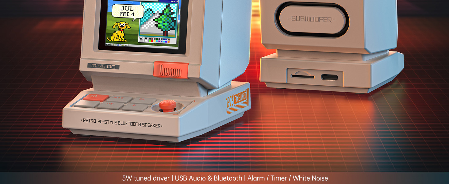 pixel art speaker for desk