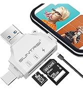 SD/Micro SD Card Reader for iPhone/ipad/Android/Mac/Computer/Camera,Portable Memory Card Reader 4...