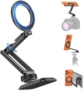 OMOTON Magnetic Phone Mount for Tripod Camera with Arca Base Cold Shoe 1/4" | Aluminum 360° Adjus...