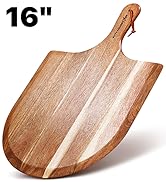 KitchenStar Acacia Wood Pizza Peel 16 inch - Extra Large Wooden Pizza Paddle Spatula for Oven - B...