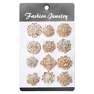 rose gold rhinestones bouquet accessories diamond pins for flowers bouquet pins flower brooch