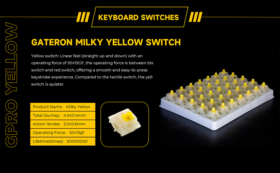 gateron milky yellow switch