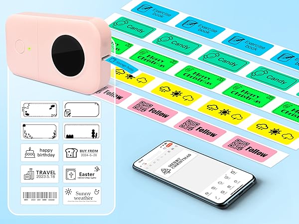label maker replacement label sticker Thermal Label labels Label Maker thermal labels tape 