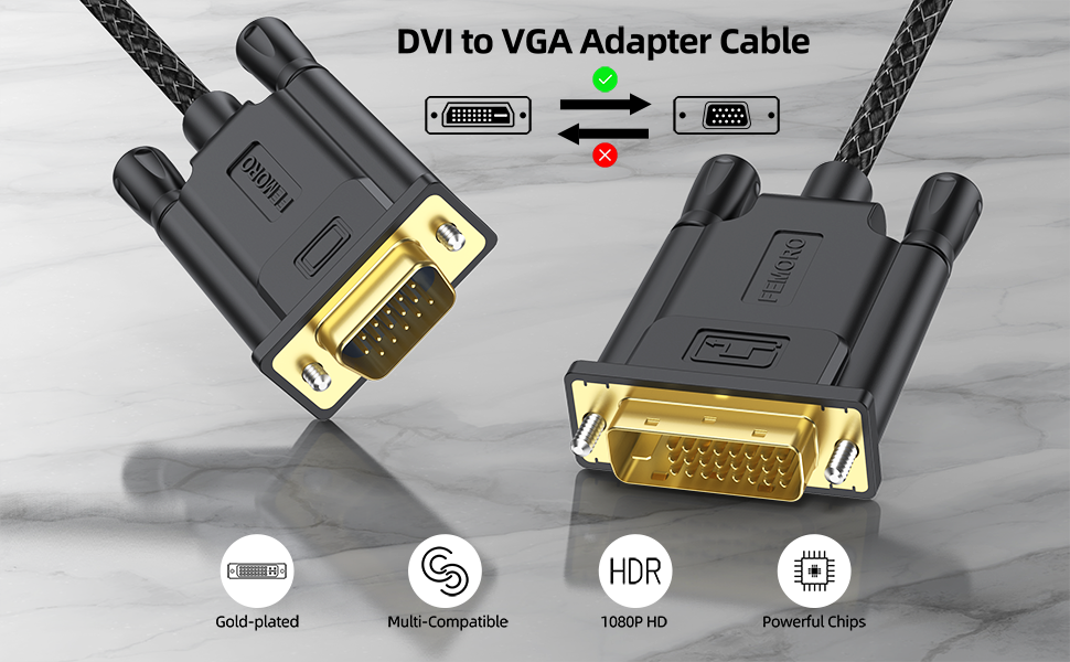 dvi to vga cable