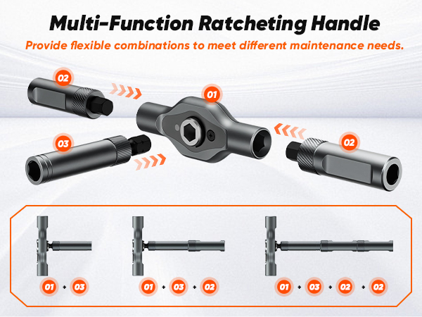 multi-function ratcheting handle