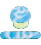 Keyboard Wrist Rest Pad, Gel Memory Foam Wrist Rest Set for Keyboard and Mouse, Easy Typing and P...