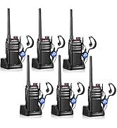 pxton Waterproof walkie talkies Long Range for Adults, Work,and Outdoor with earpieces and Fast C...