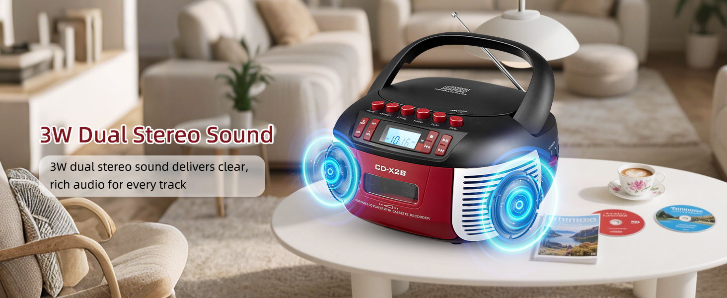 CD and Cassette Player