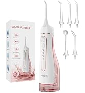 Goopick Water Flosser, 300ML Large Tank IPX7 Waterproof, 4 Modes Cordless Portable Oral Irrigator...