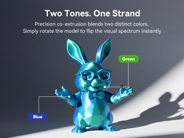SUNLU Dual Color Silk PLA Filament Bundle 250g