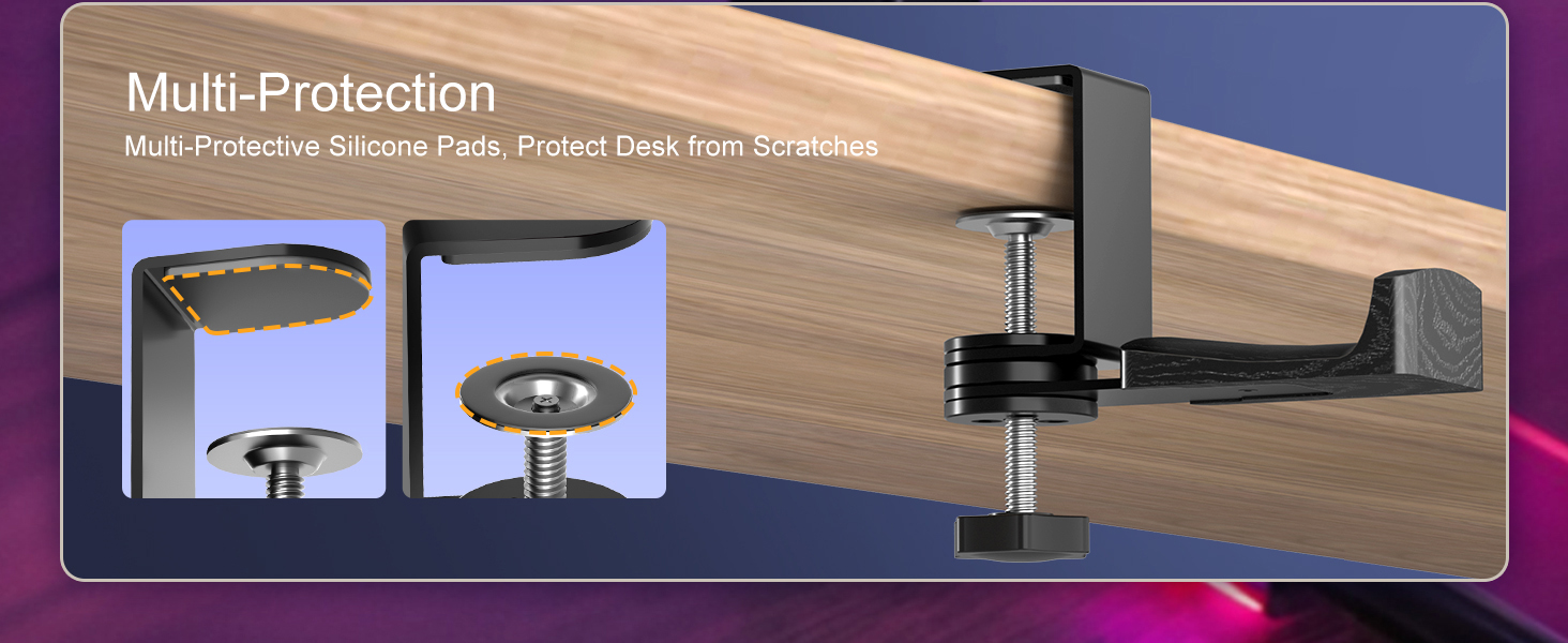 Multi-Protection Multi-Protective Silicone Pads, Protect Desk from Scratches