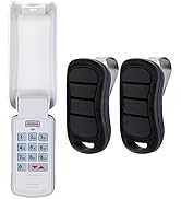 Upgraded GK-R Garage Door Opener Keypad with 2 Pack G3T-R Remote, Fit for Genie and Overhead Gara...