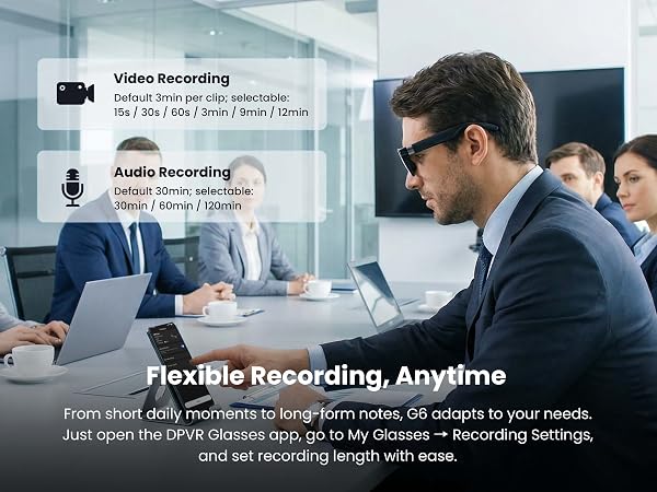 glasses that record