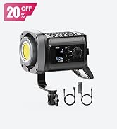 ULANZI VL-200Bi Video Light - 200W COB LED Video Light Bi Color Continuous Output Lighting with A...