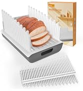 Jumeihui Bread Slicer For Homemade Bread,Bread Slicer Guide For Width Is Adjustable And Replaced,...