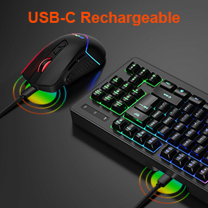 recharge gaming keyboard and mouse