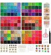 YMSDZHL 19500pcs Clay Beads Bracelet Making Kit, 144 Colors Polymer Heishi Beads for Jewelry Maki...