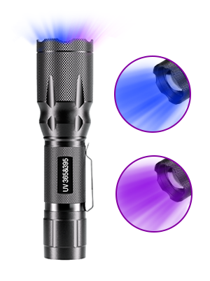 Double LED UV Light Flashlight