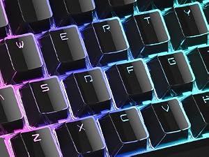 Black keycaps PBT keycaps, Shine Through Keycaps 60 75 100 Percent Cherry Profile