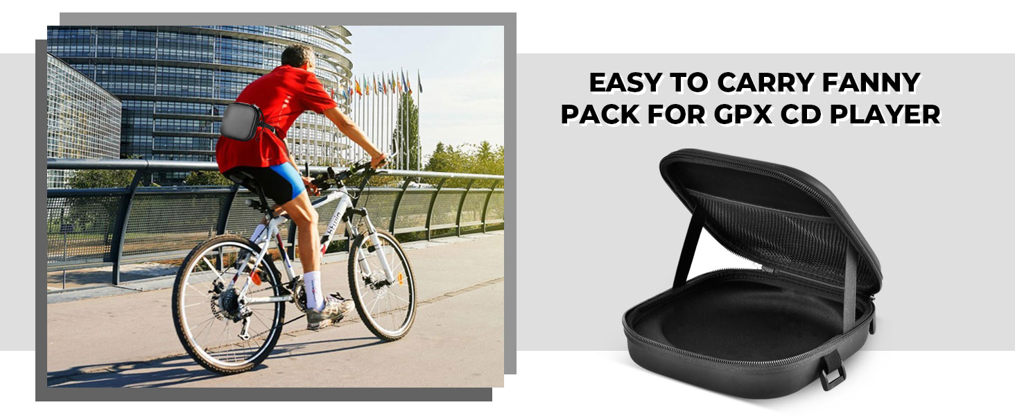 Portable cd player storage case