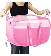 Collapsible Laundry Baskets, Tear Proof Pop Up Laundry Hamper with Dual Handles, Durable Foldable...