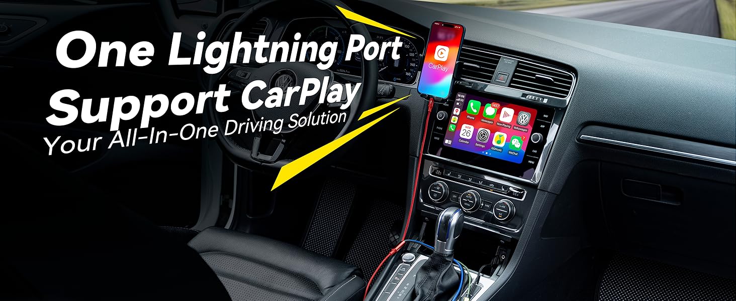 lightning port support carplay 3 in 1 charging cord 3 in 1 charger cable retractable charging cable
