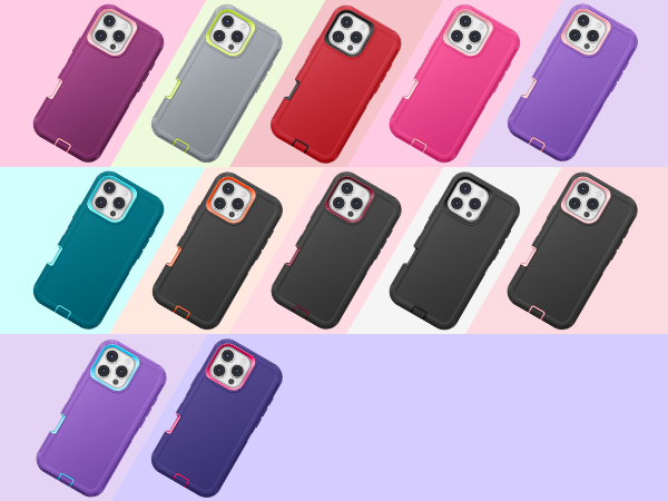 Jelanry iphone 16 pro max phone Case Heavy Duty Rugged Dual-Layer Protection Shockproof Dropproof