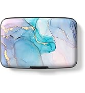 Hsxnam Credit Card Holder for Women, Small RFID Metal Credit Cards Wallets Cute Business Card Hol...