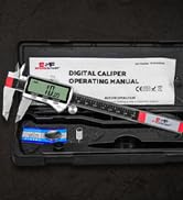 Digital Caliper Measuring Tool, Extra Large LCD Display, Digital Calipers 6 inch / 150 mm, Electr...
