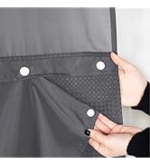 eachope 1 Pack Fabric Snap-in Shower Curtain Liner Replacement,Compatible with No Hook Shower Cur...