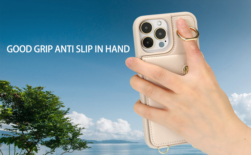 Anti-slip, rotating finger ring