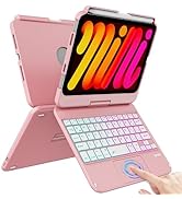 iPad Mini 6 Case with Keyboard, Touchpad Keyboard Case for iPad Mini 6 Generation 8.3-inch 2021 w...