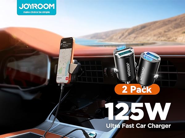 JOYROOM 2 Pack 125W Fast Car Charger