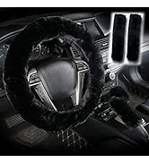 Cxtiy Fluffy Steering Wheel Cover 5 Pc